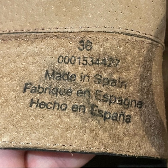 Free People Cedar Clog Ankle Strap in Black Suede Bohemian Wood Clog 36/6 - Picture 12 of 15